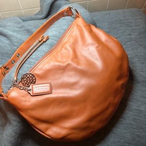 Orange coach purse
